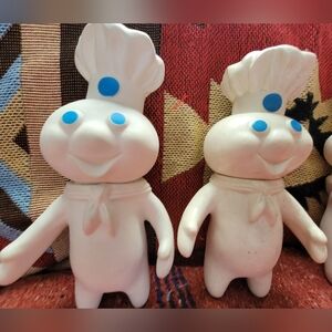 Rubber Squeezable Pillsbury Dough Boy Set